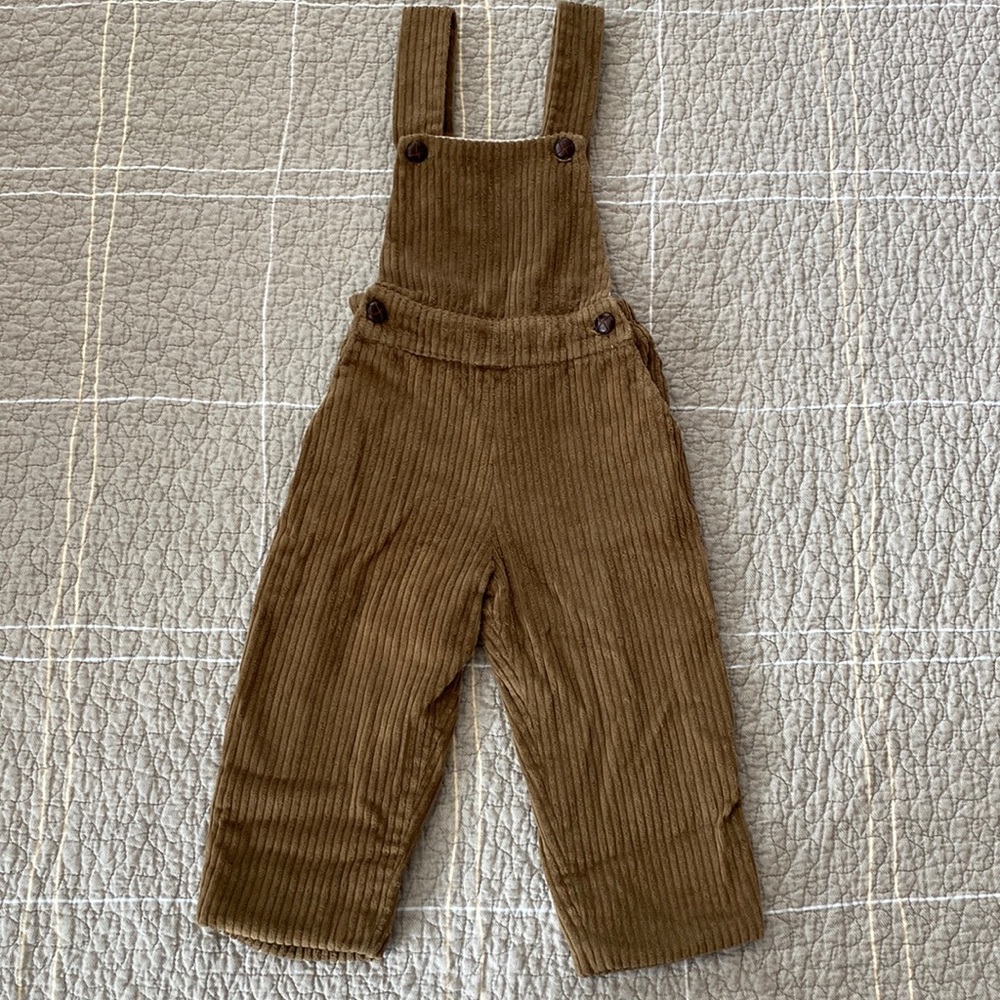 Pepa London corduroy overalls in oatmeal (18 months)